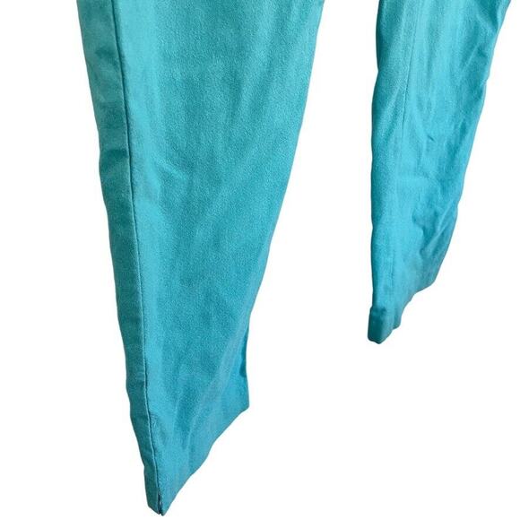 Chicos Easywear Womens Pull On Blue Stretch Tapered Leg Flat Front Pants 1 / M - Picture 4 of 16